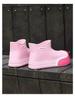 Trendy Waterproof Retro Dad Style Ankle Rain Boots - Non-Slip, Wear-Resistant, All-Season High-Top Footwear
