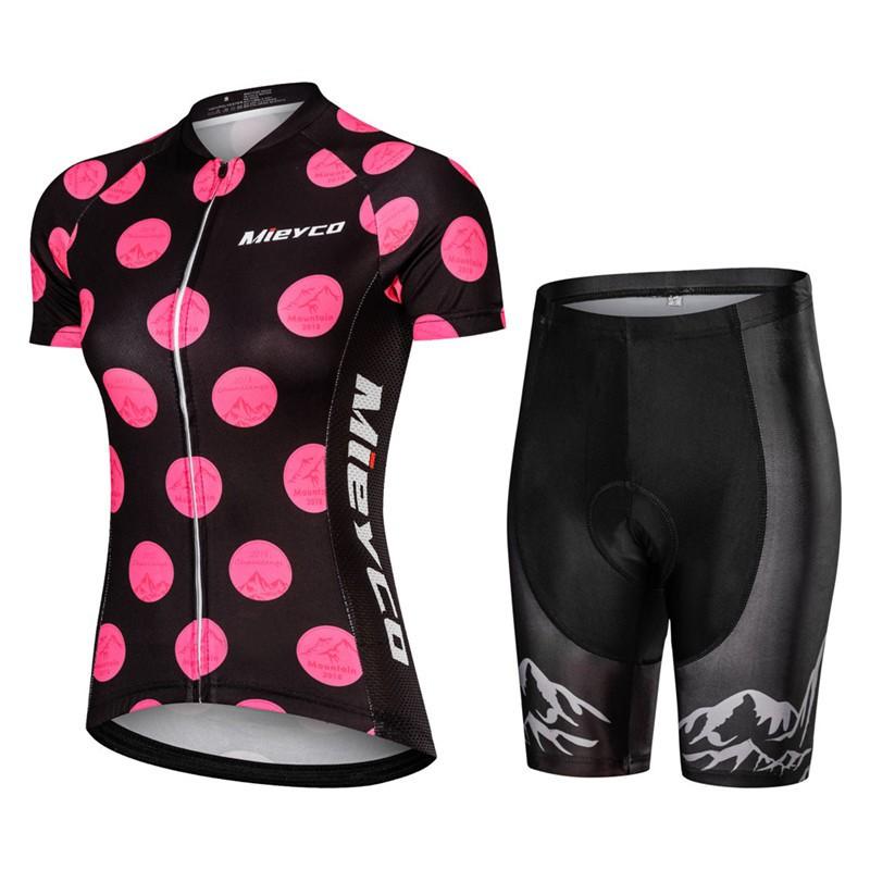 Damen Fahrradtrikot Atmungsaktiv Schnelltrocknend Mountainbike Rennrad Bekleidung Outdoor Sportbekleidung