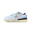 FLIGHT COURT Slip Resistant Abrasion Resistant Low Top Vintage Basketball Shoes Men's Blue White IB8858-141(Team401-)