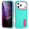 For iPhone 17 Pro Max Case Rugged Bumper Hybrid 3in1 Candy Color Shockproof Phone Stand Cover For iPhone 16 15 14 13 Pro Max 17e 16e