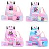 3Pcs/set Anime Printed Backpack with Shoulder Bag Pengcil Case for Teenager Large Capacity Waterproof Bookbag Back To School Gift
