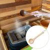 Sauna Ladle Ergonomic Handle Portable, Professional, Accessories Wooden Water for Houses