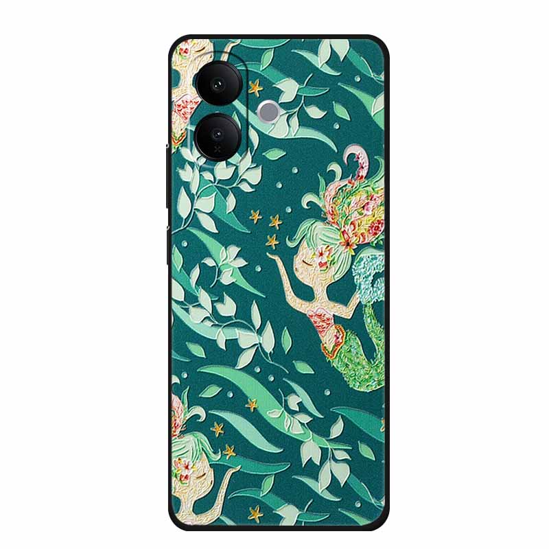 3D Embossed Case For Vivo V60 lite V2530 Phone Case Shockproof Silicone Soft Coque For Vivo V60 lite 2025 Back Cover Case Funda