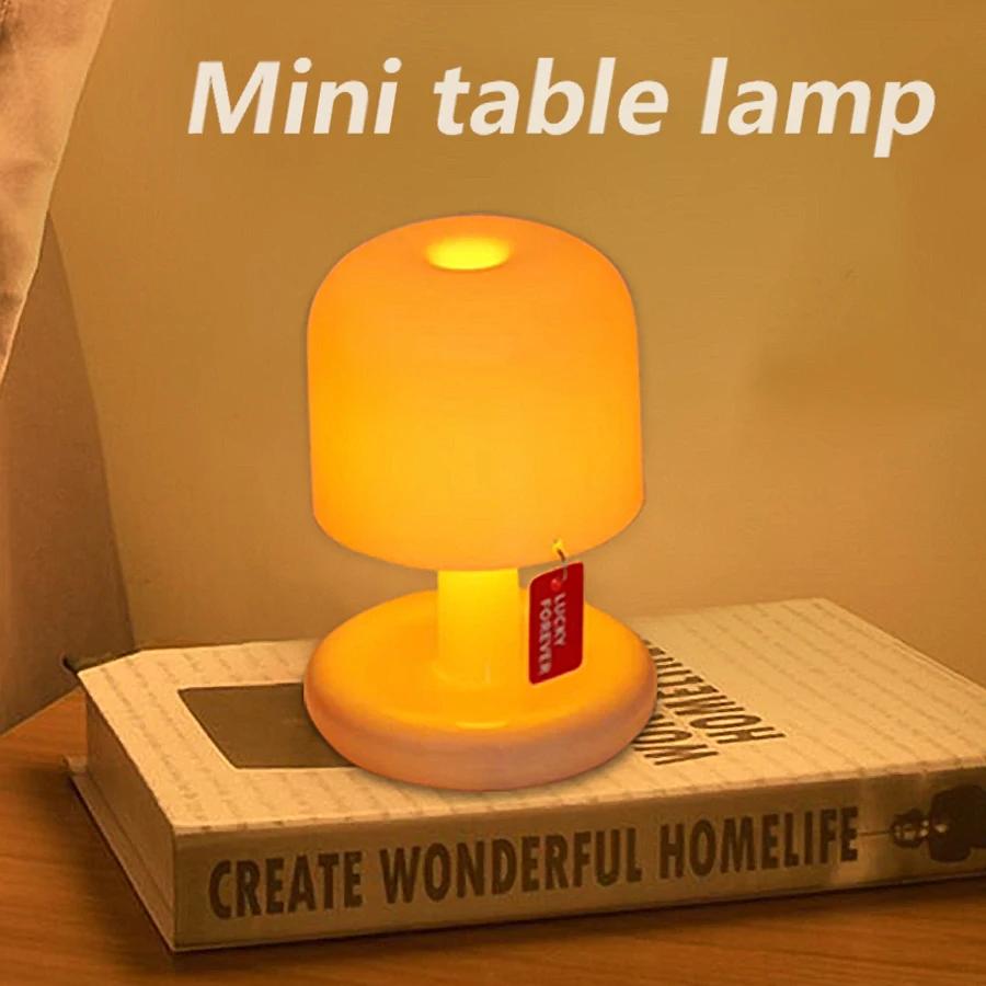 Mini Desktop Sunset Night Lamp Creative USB Rechargeable Mushroom Style Led Night Light for Coffee Bar Home Decor Bedroom