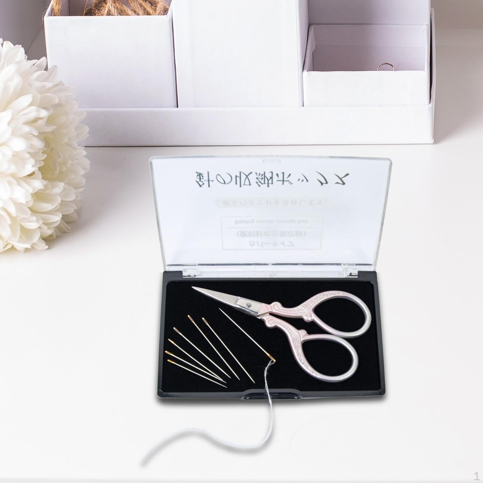 

Needle Storage Case Sewing Rectangle DIY Pin Holder Keeper for Workshop Hobby Room Nails