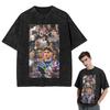 Streetwear T-Shirts Reece Walsh Nrl Hot Collage Photos Washed T Shirt Short Sleeve Hip Hop T-Shirt Tops Tees for Men Women