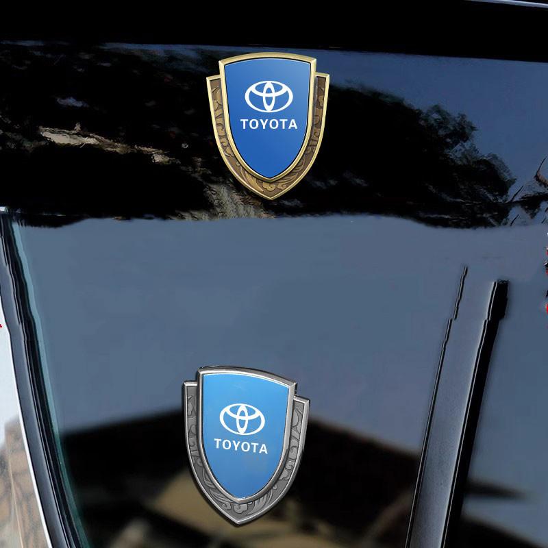 Auto car Door Trunk Fender Decoration Shield Protective Sticker For Toyota Yaris Camry Corolla Prius Prado CHR RAV4 crown verso