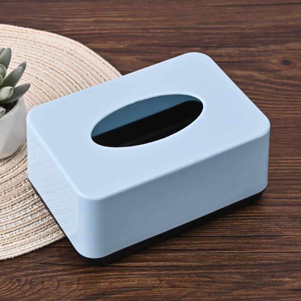 Solid Color Tissue Box Square Tissue Case Simplicity Design Napkin Holder Home Use