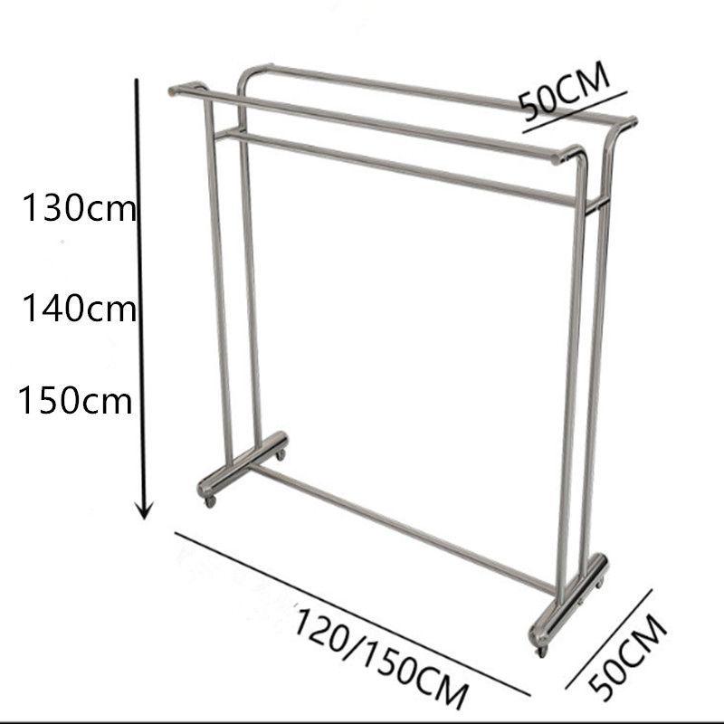 Women's Stainless Steel Clothing Display Rack