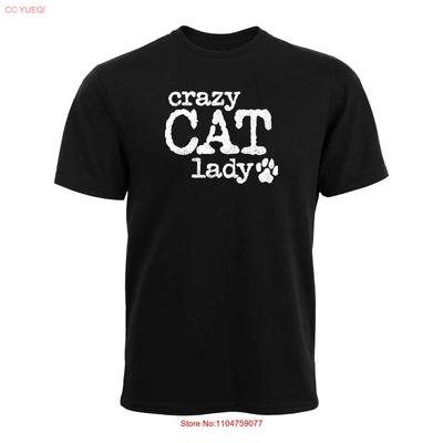 Crazy Cat Lady Pet Lover Funny Womens Cotton T Shirt Vintage Washed Soft Homme Stylish Designer Clothes Top For Everyday Wear