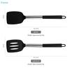 1/2Pcs Silicone Spatula Set,Heat-Resistant Solid & Slotted Turner with Stainless Steel Handle, Non-Stick Kitchen Utensils