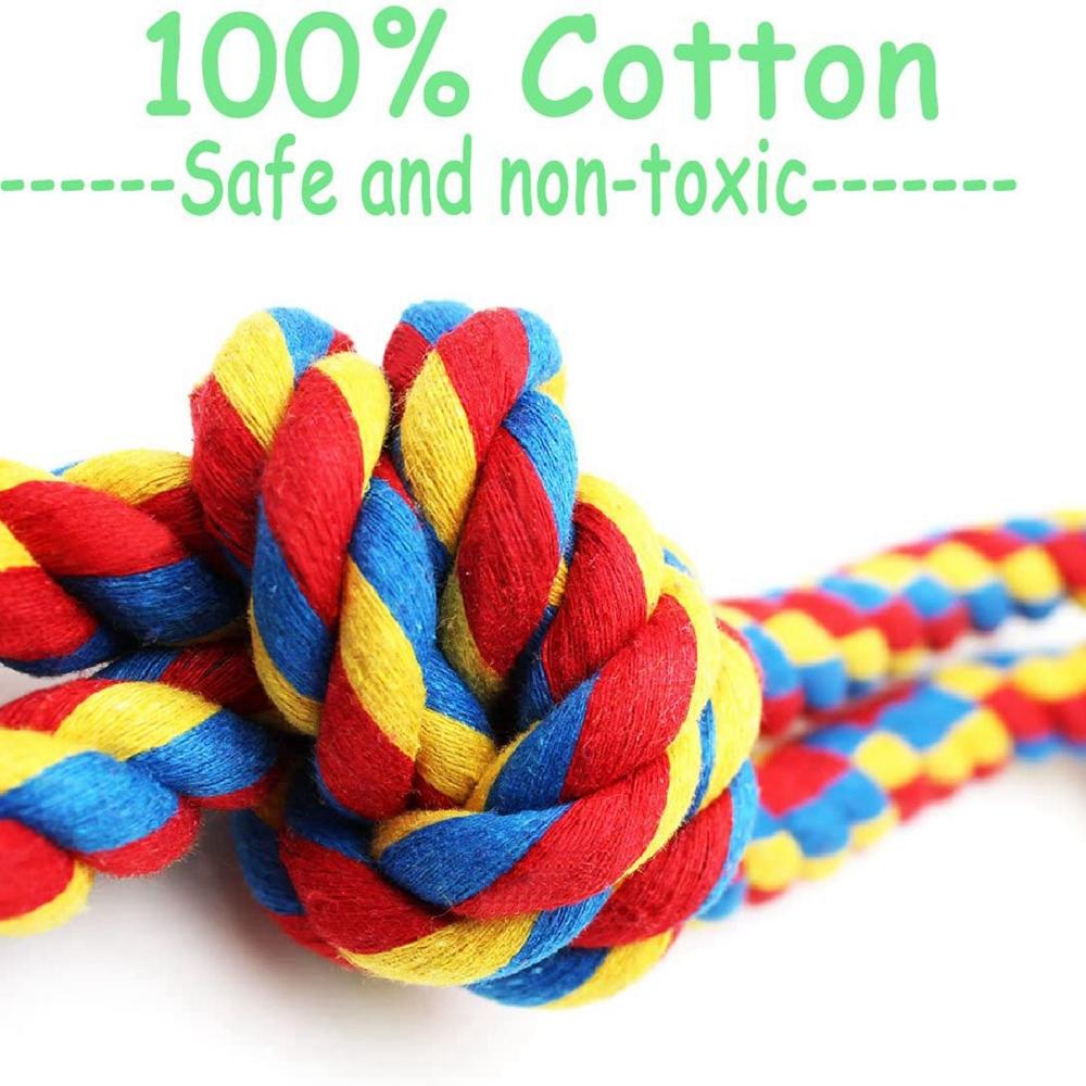 Dog Breeds Training Tug Medium Large Dog Dog Rope Toys Chew Toy Pet Supplies Teeth Cleaning Toy