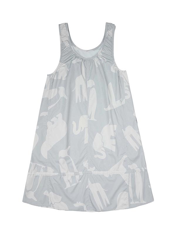 Bbc Earth W Animal Print Out-Pocket Lightweight Dress_Light Mint