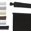 No Tools No Drill Top Down Bottom Up Honeycomb Blinds for Windows, 1" Cell Fabric Cordless Thermal Insulated Noise Reduction