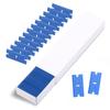 TOFAR 100pcs Double Edged Plastic Razor Blade Lable Clean Glue Remover Window Glass Cleaning Scraper Car Wrap Sticker Squeegee
