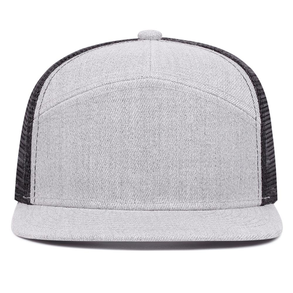 Stylish and Simple Seven-piece Spliced Light Plate Baseball Cap for Men and Women Outdoor Mesh Summer Shade Breathable Flat Rim