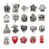 Handmade 66-Piece Children's Silver Christmas Bracelet & Bead Gift Set