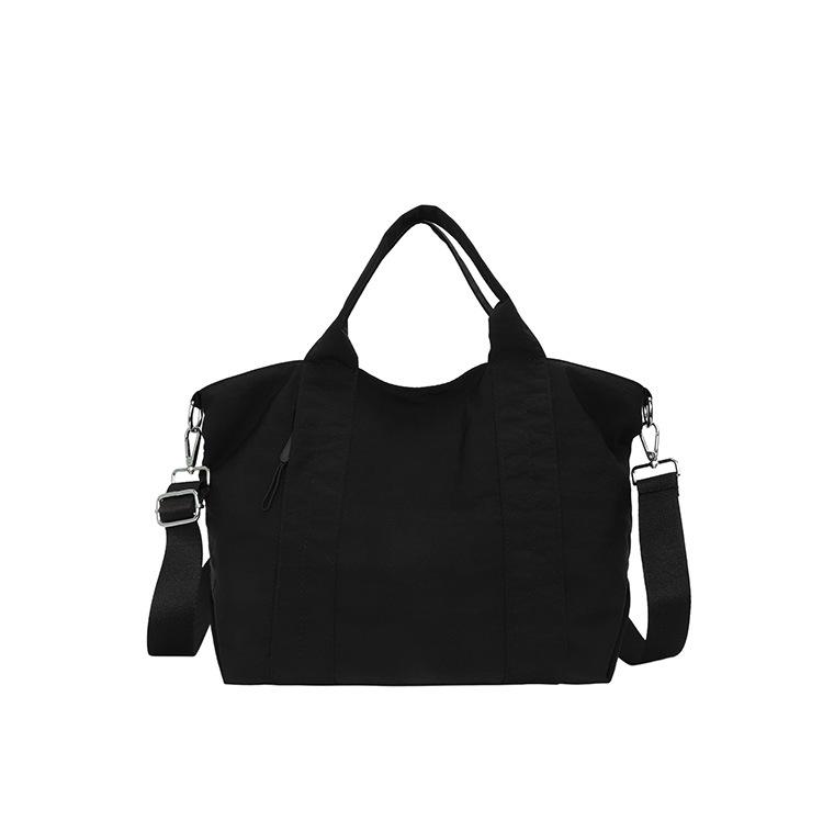 Solid Color Handbag Women's Large Capacity Lightweight Tote Bag Commuter Shoulder Crossbody Bag