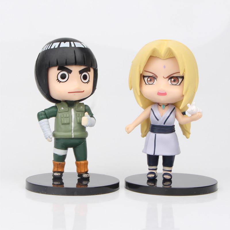Pvc Naruto Sasuke Itachi Kakashi Guy Figures Adorable Anime Desk Ornaments