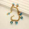 Gorgeous Tassel Glazed Necklace Handmade Chain Vintage High-End Necklace Bracelet Medieval Set Handmade