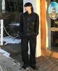 Mindbridge [Set] Black Raw Denim Single-Pleat Set-Up