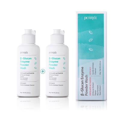 Petitfee Beta Glucan Enzyme Powder Wash 1+1 Cleansing Powder, 80g, 2 Units