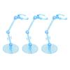 10PCS Action Figure Stand Plastic Translucent Doll Model Support Display Holder Base for 6 Inch Dolls Blue