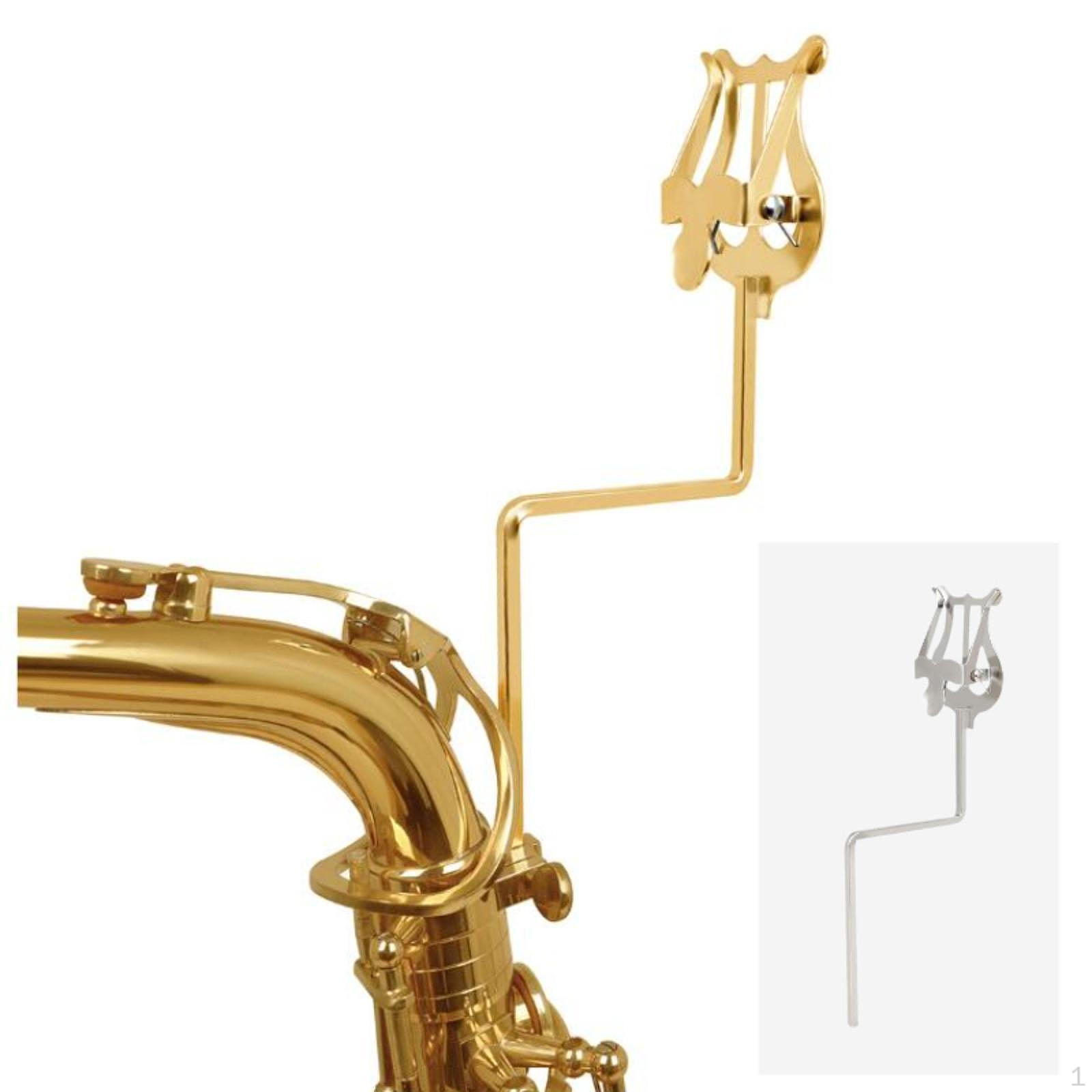 

Зажим для нот для альт-саксофона, держатель инструмента, универсальный крепежный кронштейн серебряный