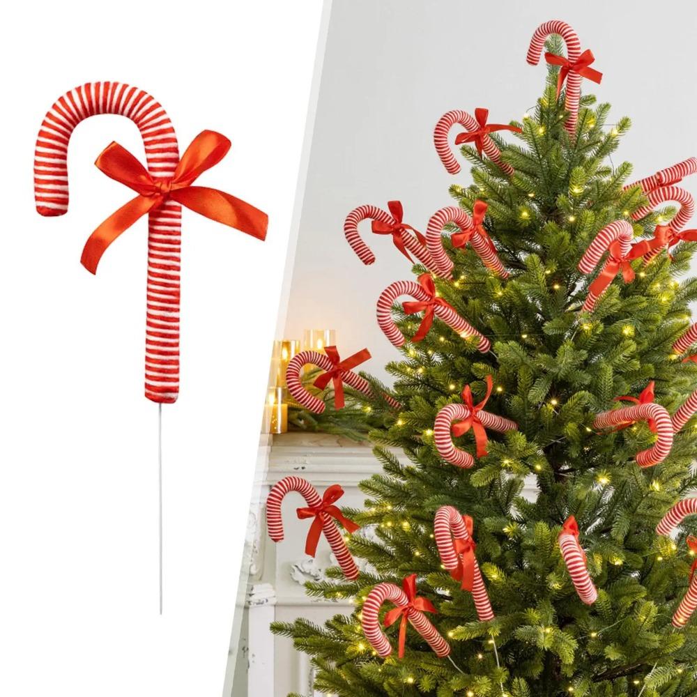 Cartoon Christmas Candy Canes Pendant Christmas Tree Lollipop Decoration  Party Favors