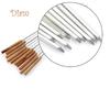 Hara 10 Pcs BBQ Barbecue Roasting Needle Roasting Tools Brochette Tong Kebabe Skewers