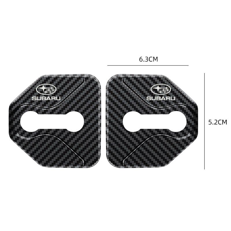 4pcs Car Styling Door Lock Protective Cover For SUBARU WRX STI Forester Impreza Legacy Outback BRZ XV Ascent Car Accessories PP111