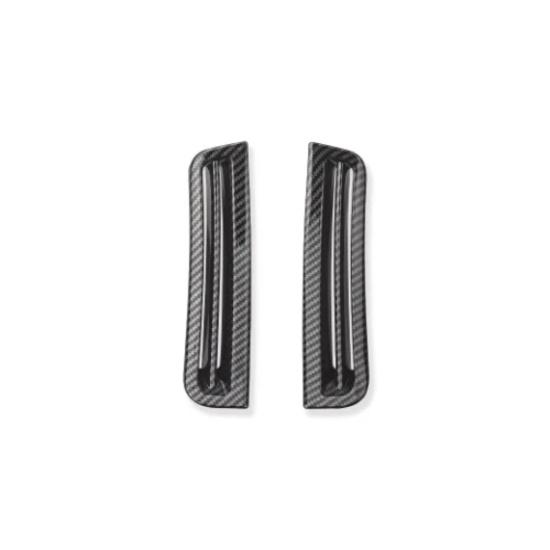 For KIA EV6 LHD Car Interior A-pillar Carbon Fiber Front Upper Air Conditioner Air Outlet Stripes Cover LHD For Carbon
