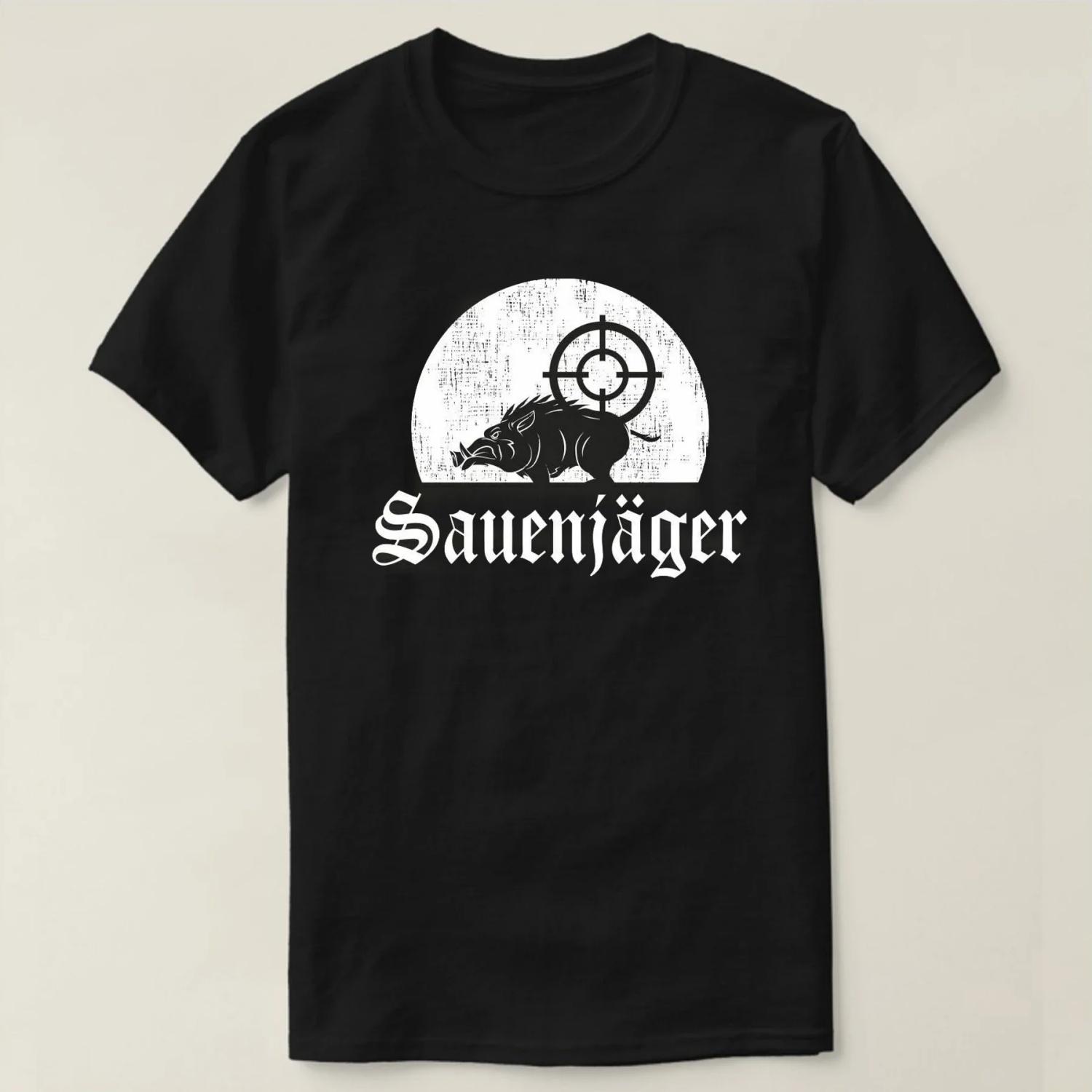 

Wild Boar Sow Boar Bache Season Hunter Forester T Shirt New 100% Cotton Short Sleeve O-Neck T-shirt Casual Mens Top S чёрный