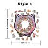 Cat Puzzle Toy Wooden Special-Shaped Puzzle Model Decompression Puzzle Handmade Puzzle