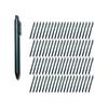 100 Pack Black 1mm Knock-Type Ballpoint Pens, Matte Finish, Oil-Based, for Office and School Use