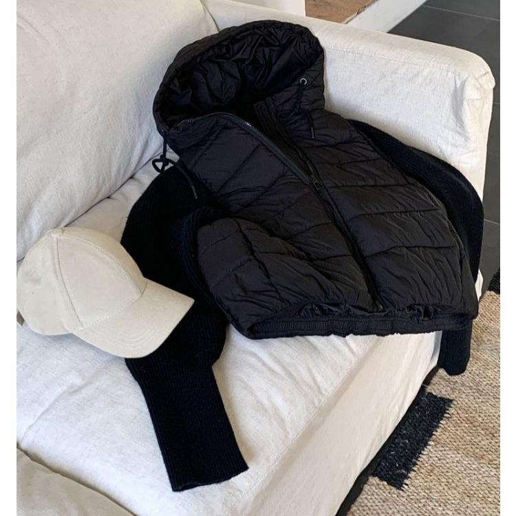 Lightweight Knit Sweater Sleeve Women Short Winter Cotton Coat Jacket