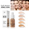 QIC 30 ml Matte Make-up-Grundierungscreme, professionell, zum Verdecken von Augenringen, flüssige, langanhaltende Augenkorrektur-Creme, Kosmetik