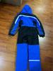 Unisex One-Piece Hooded Ski Suit - Solid Color, Warm Jacket & Pants