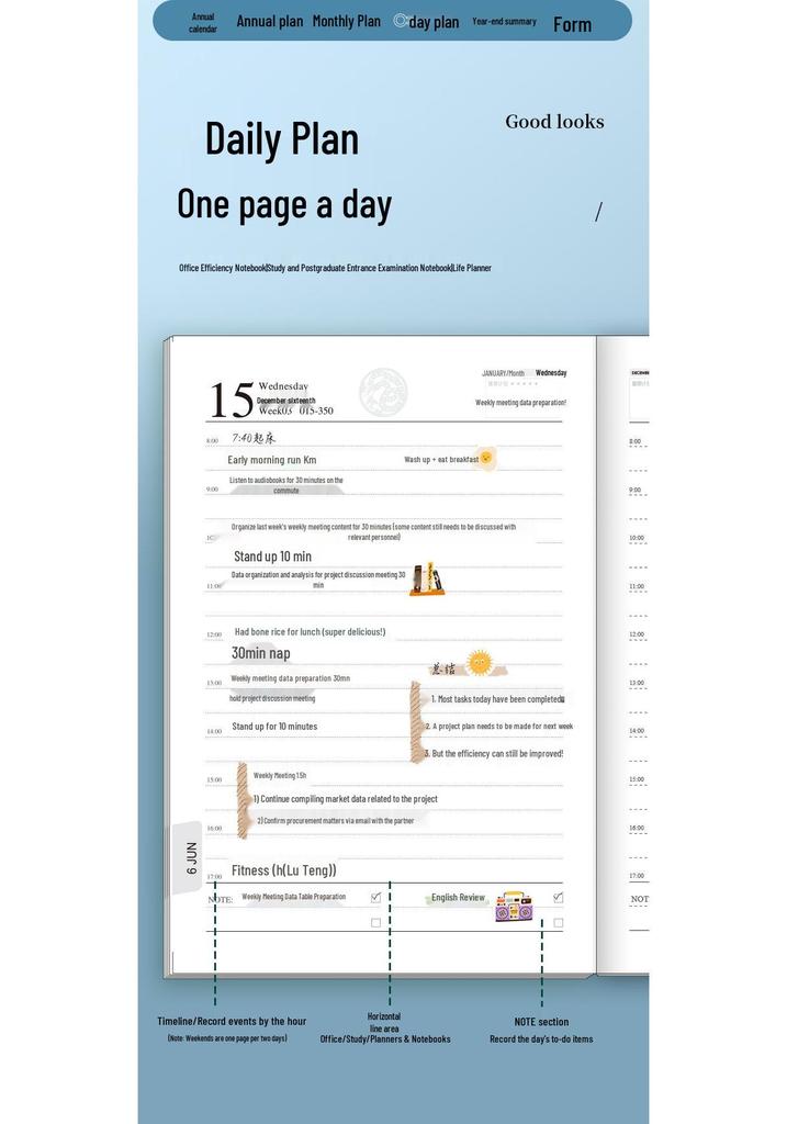 Planejador Diário 2026 A5/A6: Uma Página por Dia, LOGOTIPO Personalizado, Calendário Caderno Bullet Journal com Estampagem a Quente.