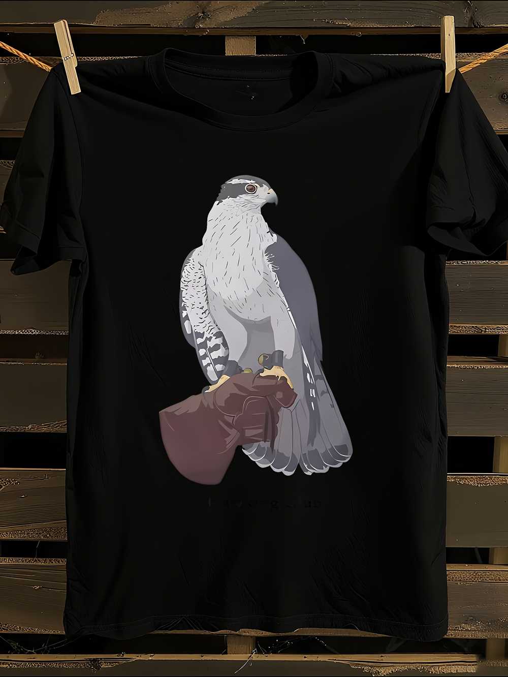 

CHC Northern Goshawk Falconry Logo T-Shirt Mens Tshirt Womens Tshirts with Letters Print Short Sleeves T-Shirt Casual Street Tee Shirt Top XL