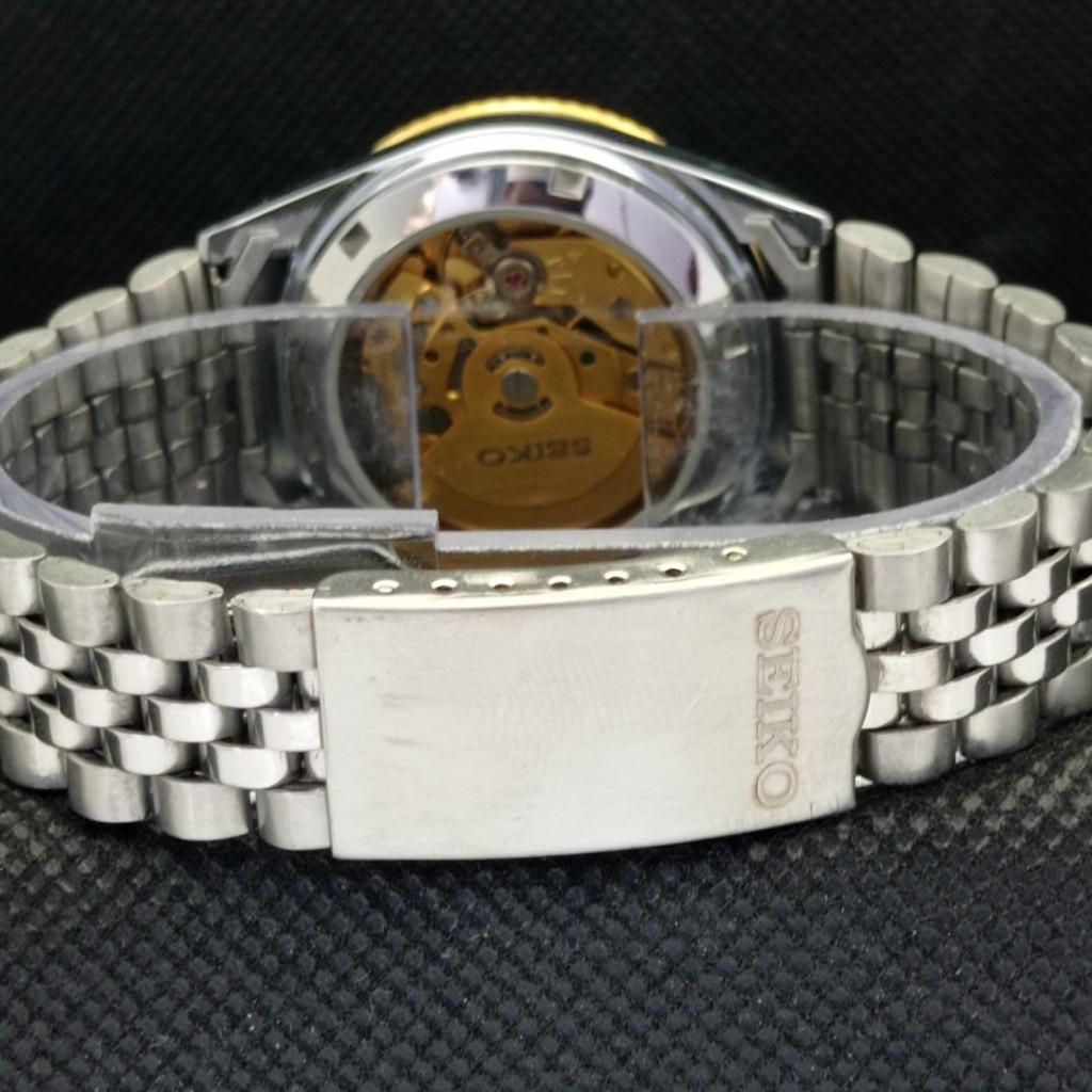 Generalüberholte Seiko 5 President Auto Herrenuhr aus Japan mit transparenter Rückseite, a305192-9