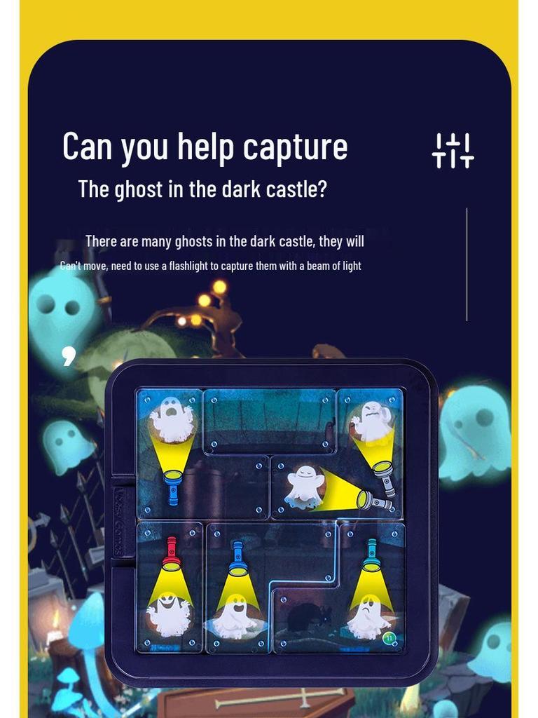 Kids' Monster Hunt Flashlight Game: Educational & Interactive Toy for Ages 3-6.