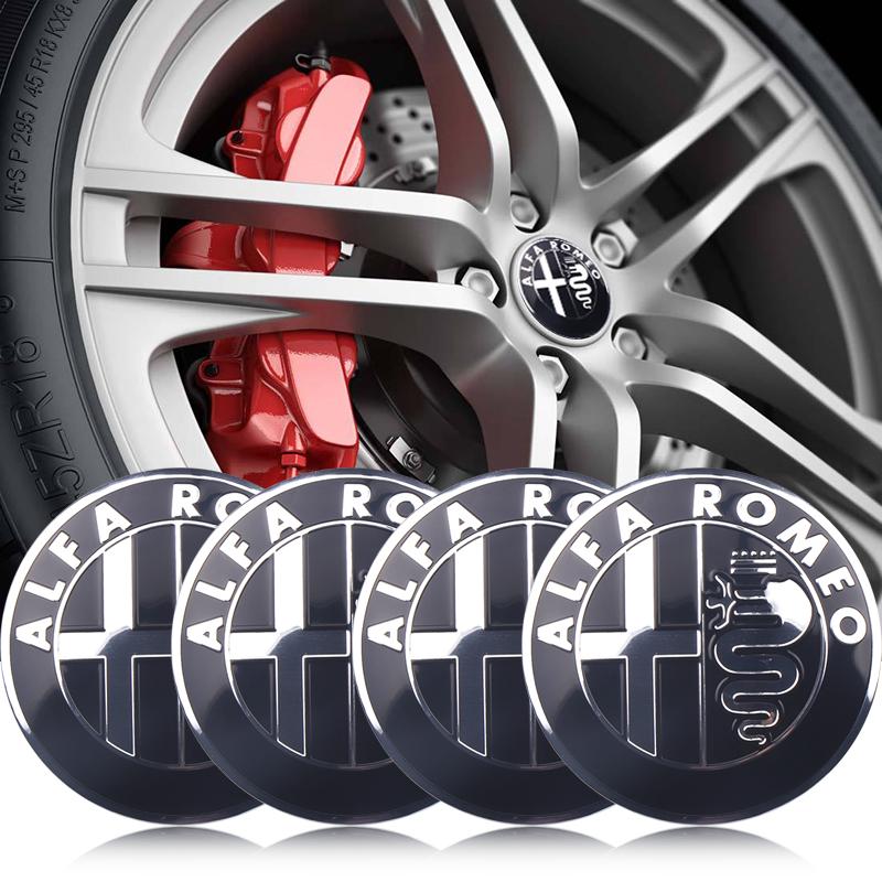 2026 Caldo Alfa Romeo 4pz 56mm Emblema Ruota Auto Alfa Romeo Decorazione Tappo Mozzo Modificato Per Alfa Romeo 159 Giulietta 147 156 Giuli
