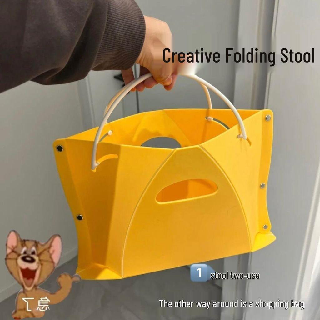 Portable Collapsible Cardboard Stool for Outdoor Camping and Fishing