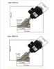 Stainless Steel Pneumatic Y-Type Angle Seat Valve with Internal Thread Connection