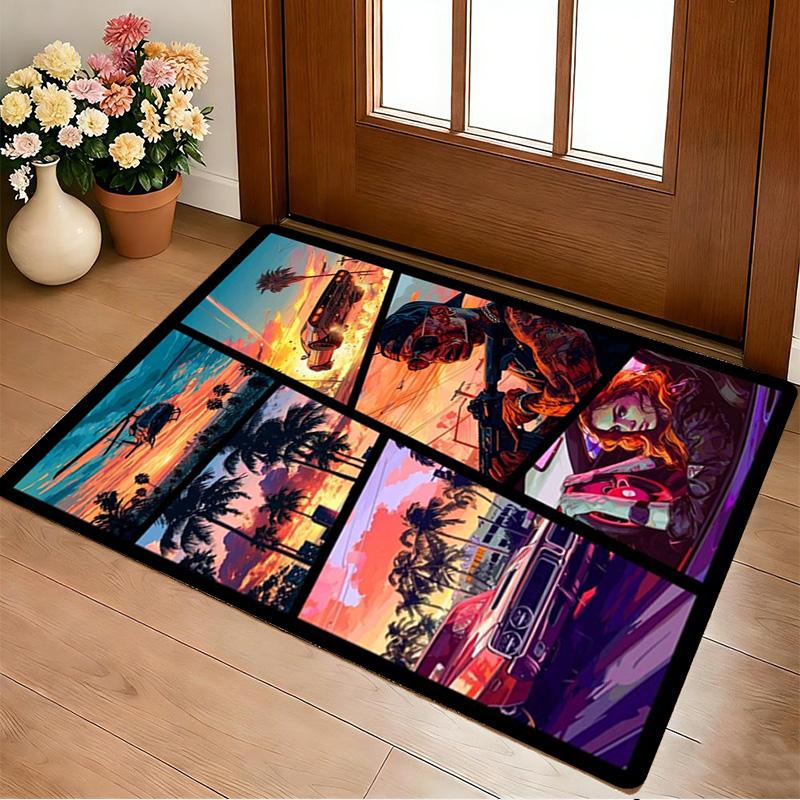 Urban Heat Living Room Non-Slip Area Rug Soft Carpet for Bedroom Game Playroom Sofa Office Home Decor Doormat Christmas Gift C9211722