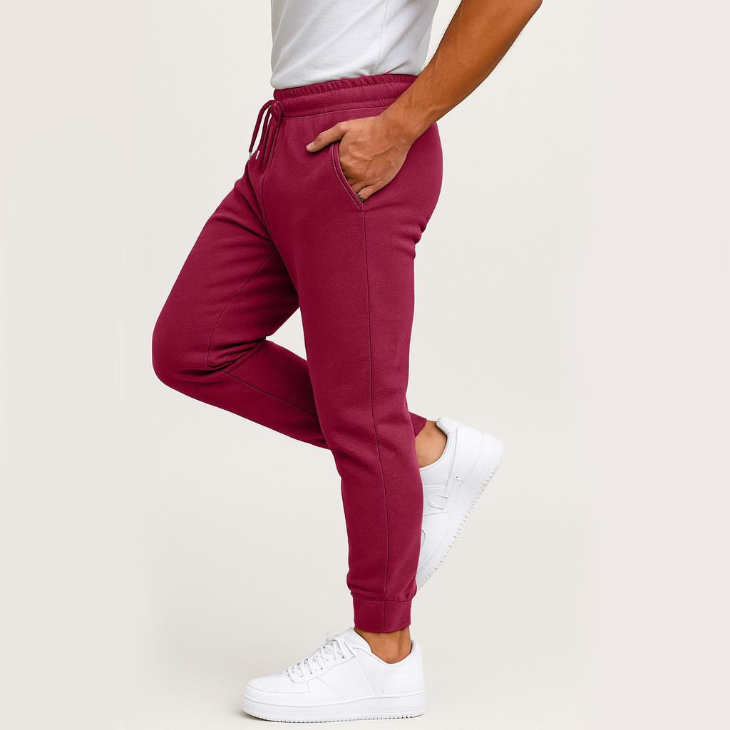 Men's Multi-color Sports Pants, Men's Spring Casual Loose Leg Tied Long Pants