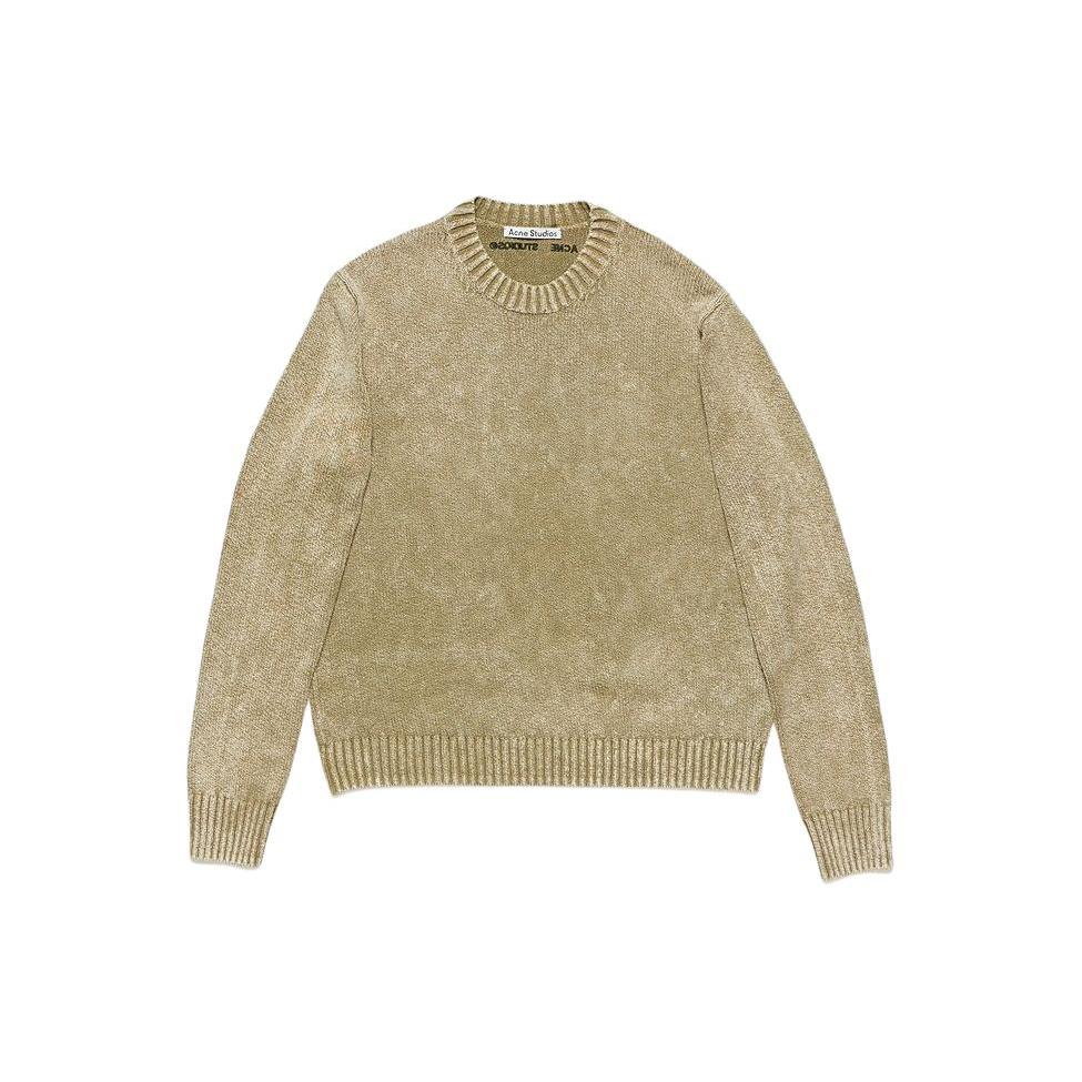 Acne Studios Embroidered-logo Jumper B60296-Olive Green