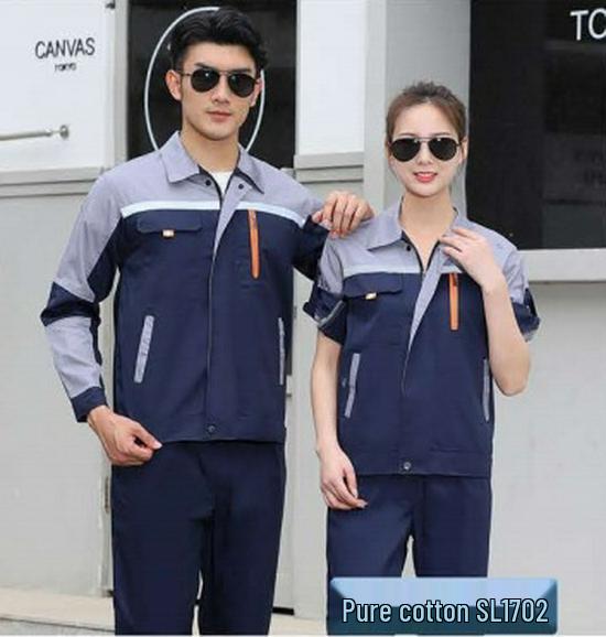 Męski oddychający zestaw odzieży roboczej z krótkim rękawem - letnia odzież budowlana przeciwpotna