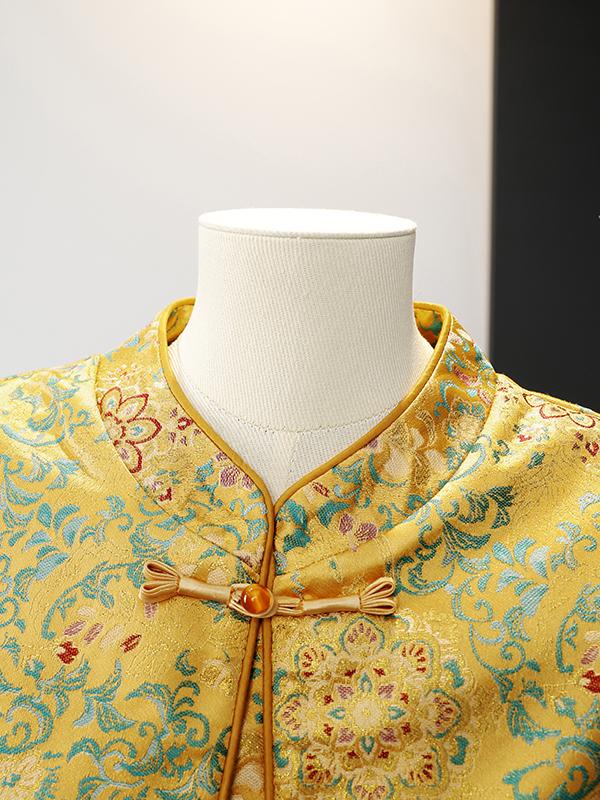 New Chinese Style Frog Button Vest Cape for Young & Middle-Aged Women